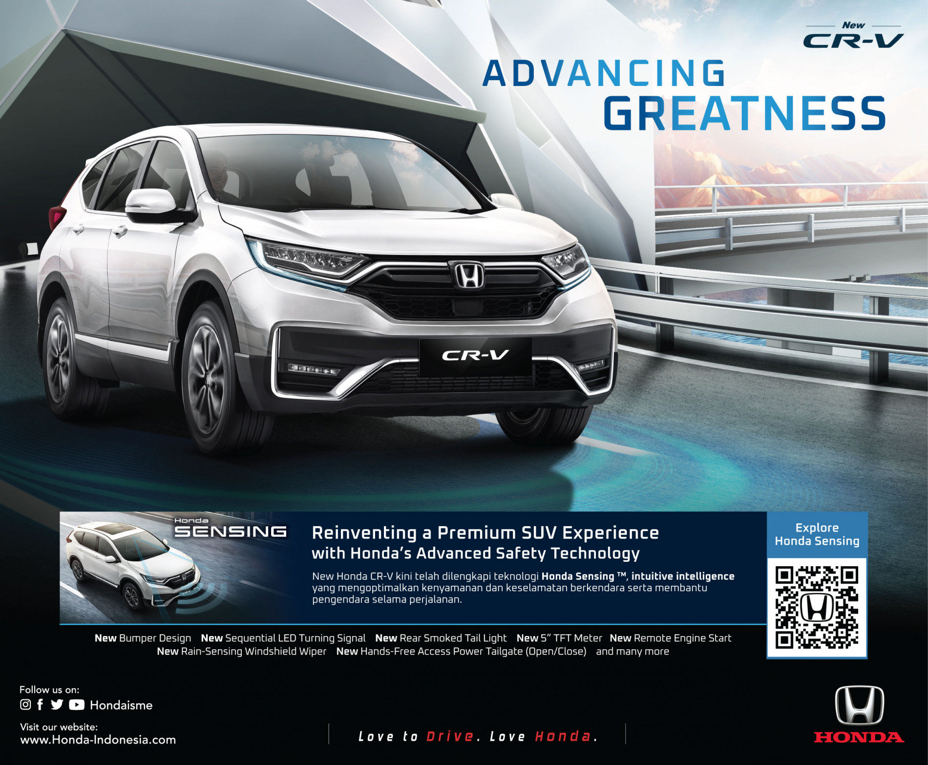 Honda Luncurkan Model Terbaru Honda CR-V, Kini Dilengkapi Teknologi Keselamatan Canggih Honda Sensing